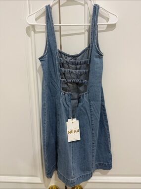 Show Me Your Mumu Denim Mini Dress Medium NWT ✨ Brand new with tags!